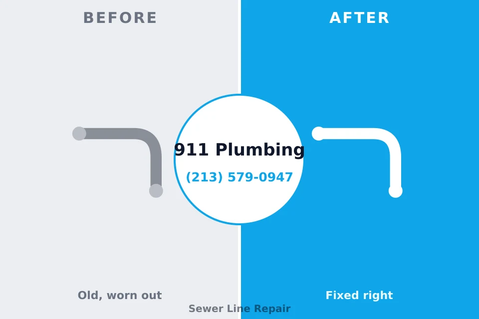 Before and after: plumbing company Eugene, OR